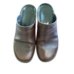 Vintage Josef Seibel Women’s Brown Leather Clogs size 37 US size 6
